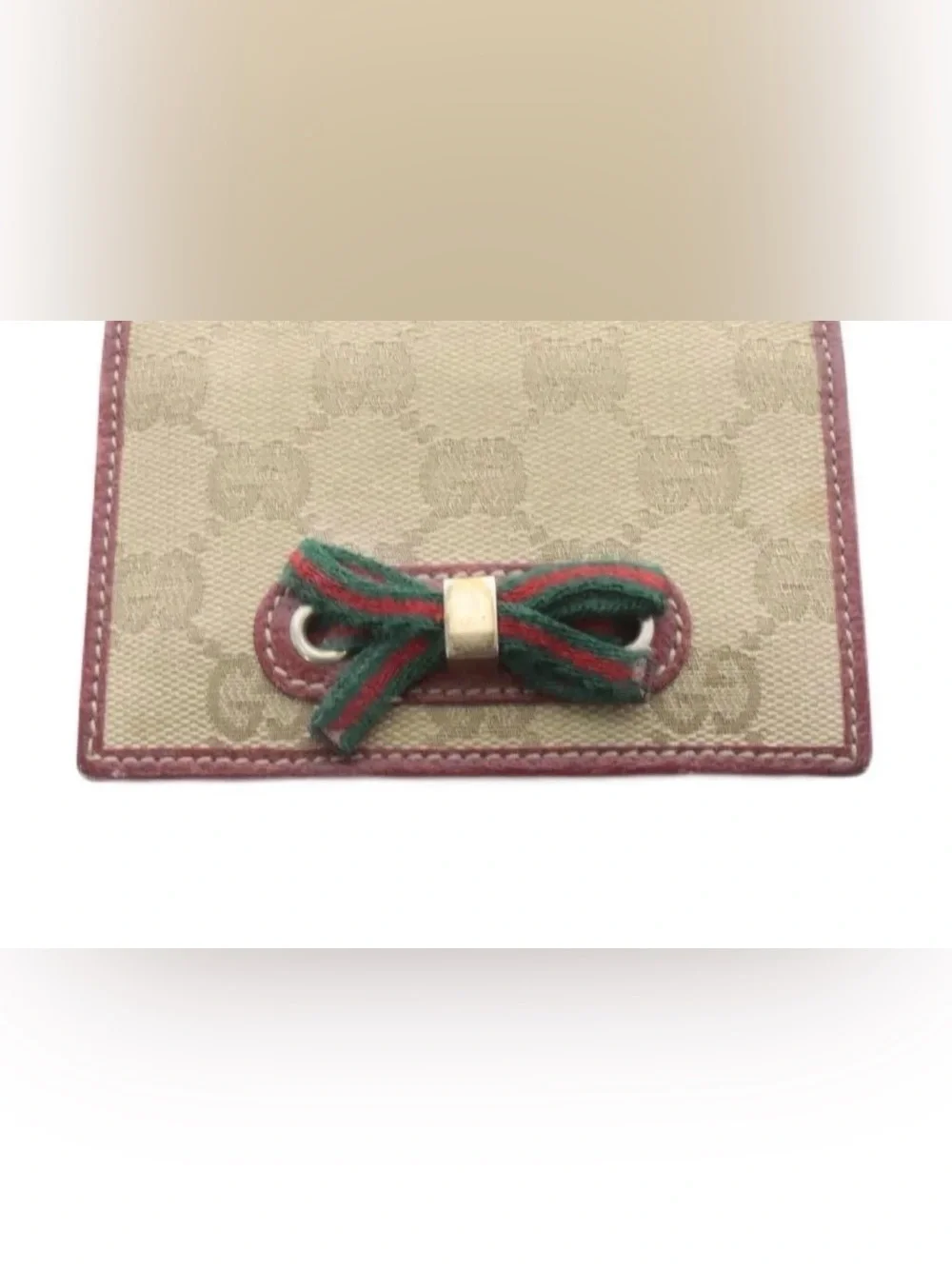Gucci Princy Sherry GG Canvas card case / wallet
